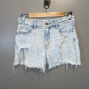 Old Navy Distressed High Rise Denim Shorts